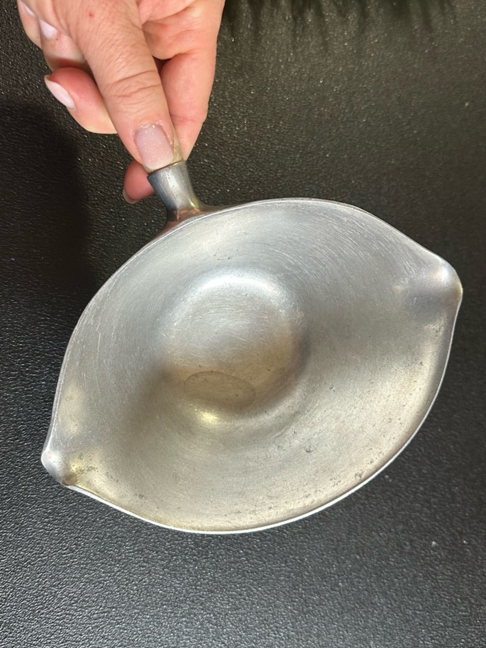 Wood Handled Stainless Sauce Dispenser